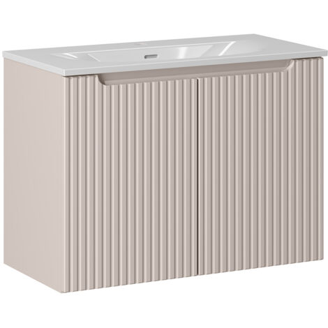 Waschtisch 80cm mit Keramikwaschbecken, kaschmir, NEWPORT-56-CASHMERE (1/5)