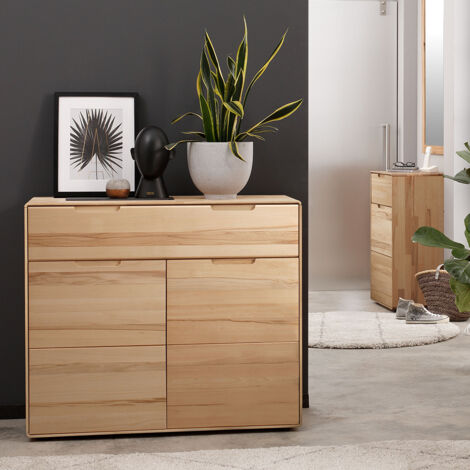 Wohnzimmer Set 2-teilig modern in massiver Buche KALAMANTA-69 (1/5)
