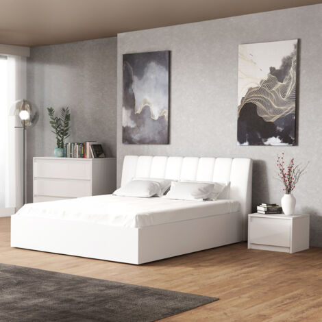 Bett 180x200 Weiss