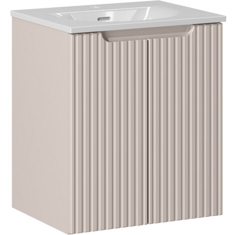 Waschtisch 50cm mit Keramikwaschbecken, kaschmir, NEWPORT-56-CASHMERE (1/5)