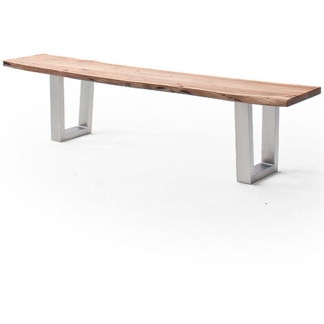 Esszimmer Sitzbank mit 160 cm Breite, Akazie massiv, natur lackiert - COSENZA-06 (1/3)