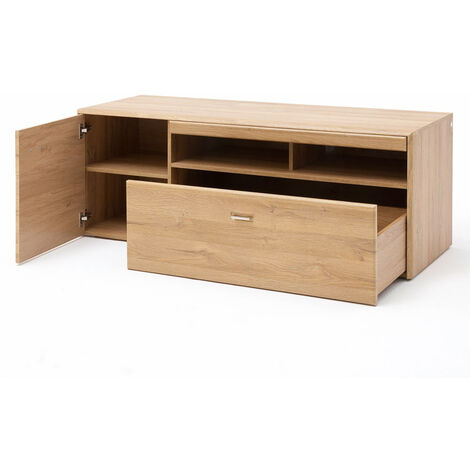 TV-Lowboard FERROL-05 Wohnzimmer Fernsehschrank In Grandson Oak Nb. - B ...