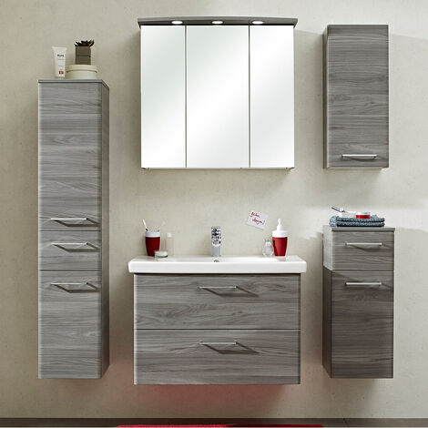 Badezimmer Unterschrank Grau