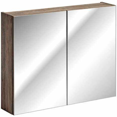 Spiegelschrank 80cm PUEBLA-56 in Vintage Oak Nb., B/H/T ca. 80/65/17 cm (1/5)