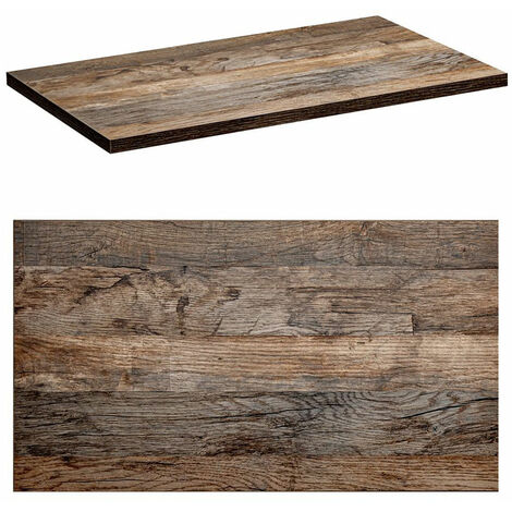 Waschtischplatte 80cm PUEBLA-56 in Vintage Oak Nb. B/H/T ca. 80,4/2,5/46 cm (1/5)