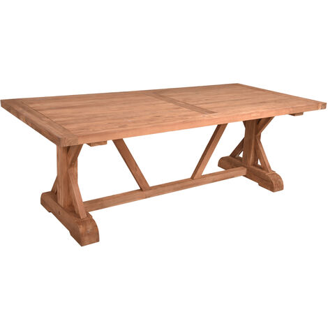 Terrassentisch aus recyceltem Teak-Holz GAZA-120, B/H/T: ca. 220/75/100 cm (1/4)