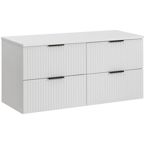 Beam Lighting Ersatz-Lichtabdeckung Für Unterschränke – Acryldiffusor, Weiß, Gerillt, 121,9 Cm, Einfach Zu Montieren