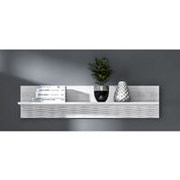 Regal Wandboard CORDOBA-131 in Schnee Kiefer Nb., B/H/T: ca. 120/28/2 cm