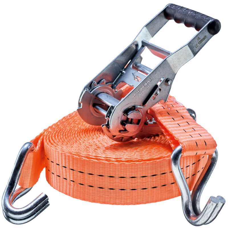 Spanngurt / Zurrgurt 35 Mm, 6 M, 2-teilig, Karabinerhaken - 35 Stück