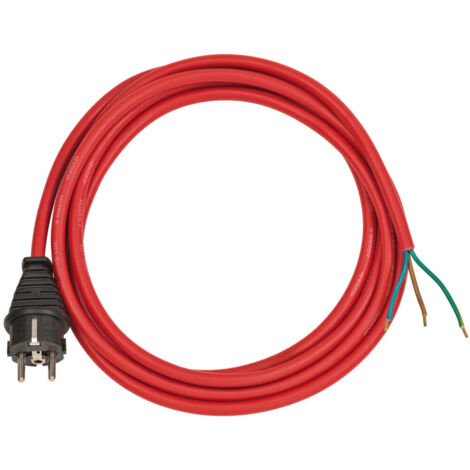 BRENNENSTUHL 1160450 Anschlussleitung 3m H05RR-F3G1.5 rot, mit Stecker  (1/4)