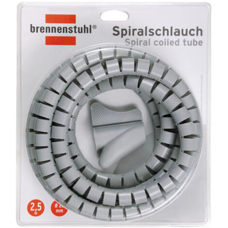 BRENNENSTUHL 1164360 Spiralschlauch grau 20mm - 2,5m   1Stk.im Blister (1/5)