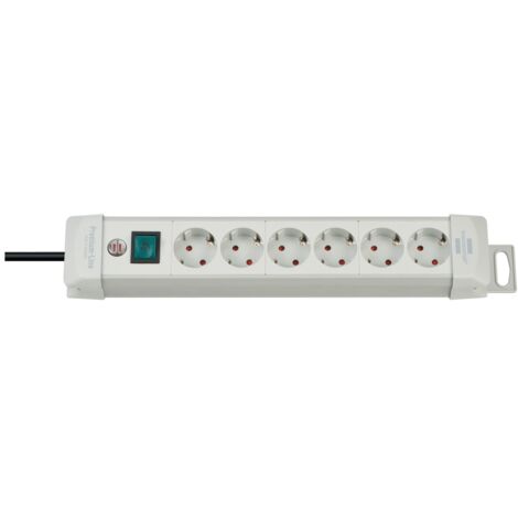 BRENNENSTUHL 1955560100 Premium-Line 6fach lichtgrau DE Steckdosenleiste