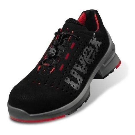 Uvex 1 - Sicherheitsschuhe S1 SRC ESD - Schwarz-Rot: 40