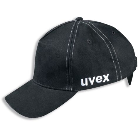 Uvex U-Cap Sport Mesh Anstoßkappe - Langer Schirm - Schwarz - 60-63 cm: 60-63 cm