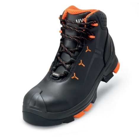 Uvex 6503343 2 Stiefel S3 65033 schwarz, orange Weite 12 Größe 43