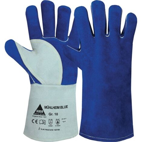 Schweißerhandschuhe Mühlheim Blue Größe 11 blau/grau EN 388, EN 12477 PSA-Kategorie II
