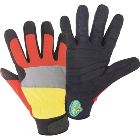 Forstschutzhandschuh WOODS Mechanics Gr.XL schwarz/rot/gelb PSA III