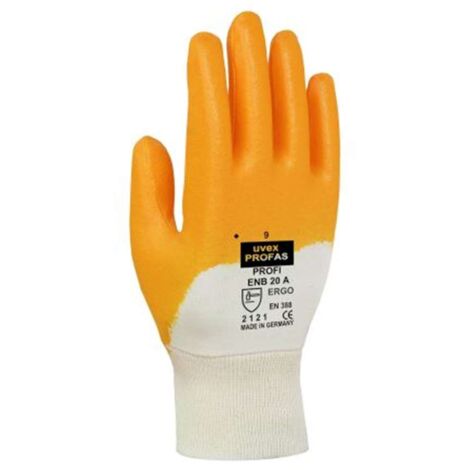 Uvex Profi Ergo XG 20A - Guanti Da Lavoro Professionali Con Rivestimento Nitrilico - Taglia Unica, Fatti In Germania - 3
