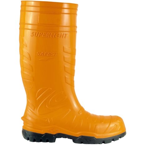 PALESE PU STIEFEL W12 COFRA ORANGE/SCHWARZ EN ISO 20345:2011 S5 CI SRC, Gr.46 (1/2)