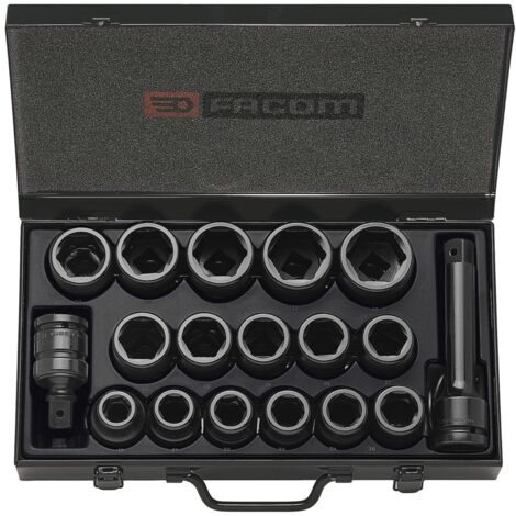 Facom NK.500E IMPACT-Steckschluessel, Set 18-tlg (1/2)