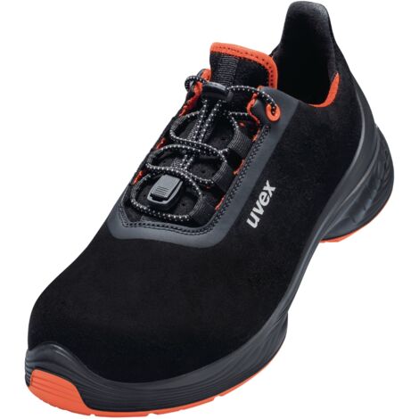 Uvex 1 G2 Arbeitsschuhe - Sicherheitsschuhe S2 SRC ESD - Schwarz/Orange - Weite 14 / Extra Breit: 42