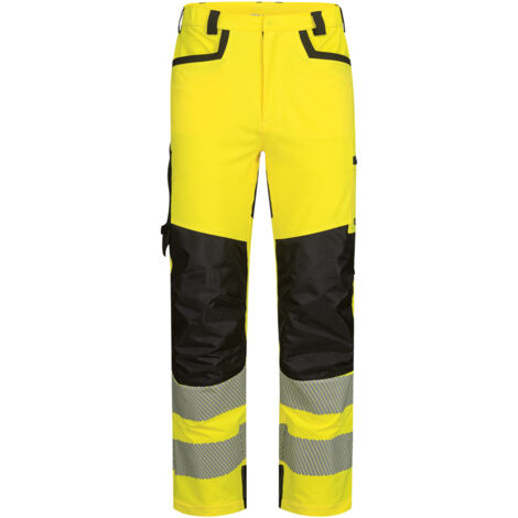 Gr .62 REIMS WARNSCHUTZ STRETCH-BUNDHOSE gelb REIMS HIGH VISIBILITY STRETCH (1/5)
