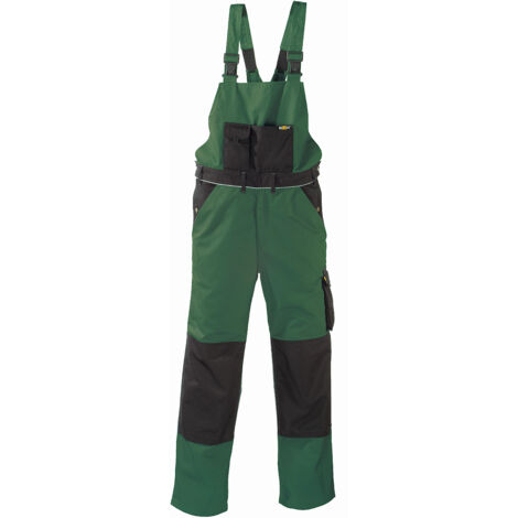 Canvas (320 g/m²) Latzhose AMAZONAS grün/schwarz Größe 46 (1/4)
