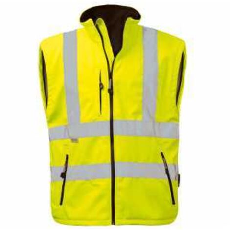 Gr .3XL (66/68) LOGAN WARNSCHUTZ-SOFTSHELLJACKE gelb LOGAN HIGH VIS SOFTSHEL (1/3)