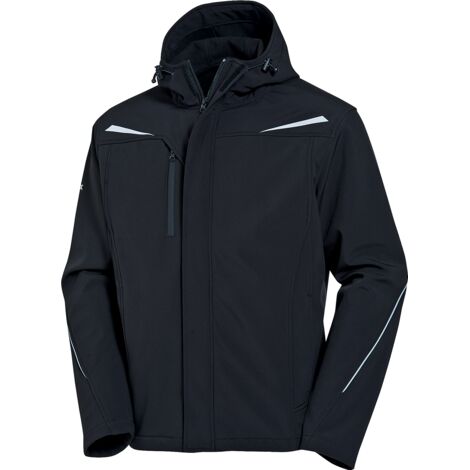 Uvex Synexxo Herren-Arbeitsjacke - Schwarze Männer-Softshelljacke - Sehr Atmungsaktiv: L (1/5)