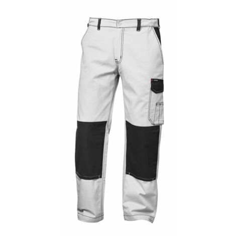 Gr .58 MONS TWILL-BUNDHOSE weiß MONS TWILL TROUSERS (1/2)