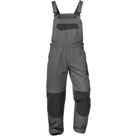 Gr .58 ZULTE TWILL-LATZHOSE grau ZULTE TWILL BIB TROUSERS (1/2)