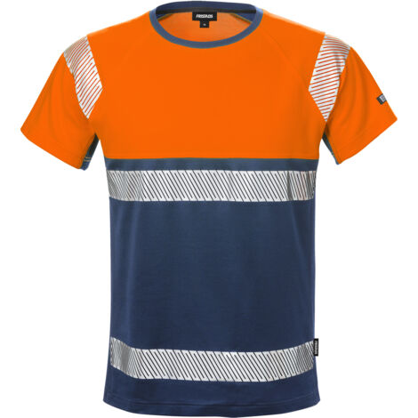 Fristads 129511-271-2XL High Vis T-Shirt, Kl. 1 7518 THV Dynamic Rippstrick am K (1/2)