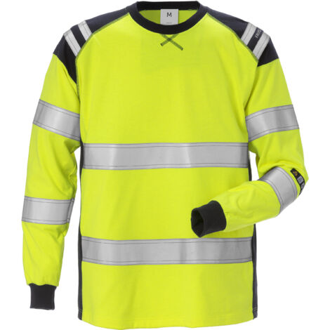 Fristads 125041-171-4XL Flamestat High Vis T-Shirt Langarm Kl. 3 7077 TFLH Warns (1/2)