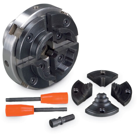 Drehplatte, 100mm, 4 Krallen, Set-2  Holzstar 5931023