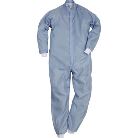 FRISTADS 100650 Reinraum Overall 8R012 XR50 Gr. 4XL Blassblau (1/2)
