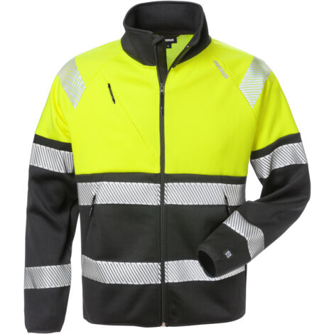 Fristads 129509-196-2XL High Vis Sweatjacke, Kl. 1 4517 SSL - Reißverschluss bis (1/2)