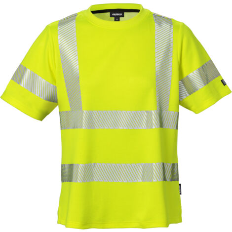 Fristads 129515-130-XL High Vis Damen-T-Shirt, Kl. 2 7458 THV Dynamic Rundhalsau (1/2)
