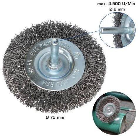 12-teiliges Drahtbürsten-Set Für Bohrmaschine – Edelstahl, 6 Mm Schaft – Bürsten, Topfbürsten Und Rundbürsten Zum Entrosten 12-teiliges Drahtbürsten-Set Für Bohrmaschine – Edelstahl, 6 Mm Schaft – Bürsten, Topfbürsten Und Rundbürsten Zum Entrosten
