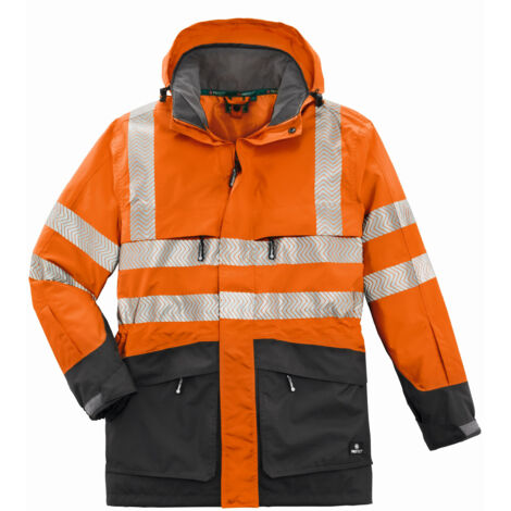 Warn-Wetterschutz-Jacke TAMPA leuchtorange/grau Größe 6XL (1/5)