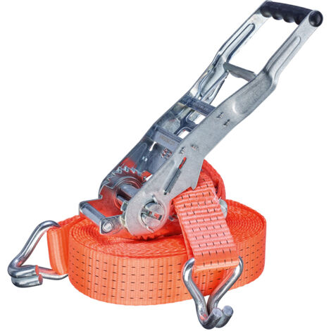 Gr .8 Meter RATSCHEN-ZURRGURT, 2-TEILIG, MIT LANGHEBELZUGRATSCHE CARGO-LASHING-