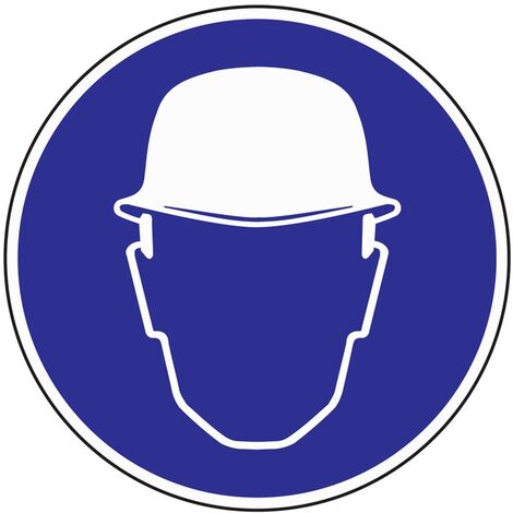 Gebotszeichen ASR A1.3/BGV A8 Kopfschutz benutzen Folie