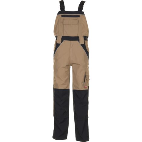 PLANAM 2524058 Plaline Gr.58 Latzhose sand/schwarz (1/5)