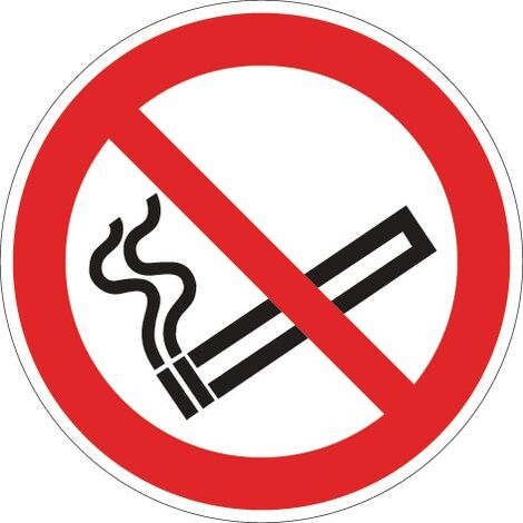 Verbotszeichen ASR A1.3/DIN EN ISO 7010 Rauchen verboten Kunststoff (1/2)