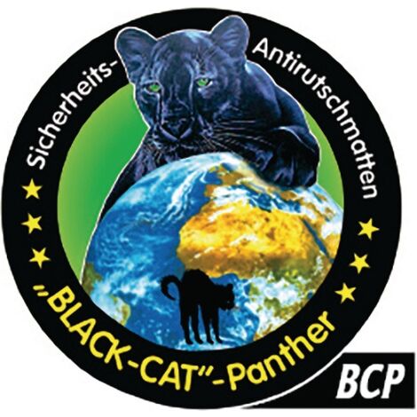 Black-Cat Antirutschmatte, schwarz, gemäß EN 12195-2, 80 x 120 cm