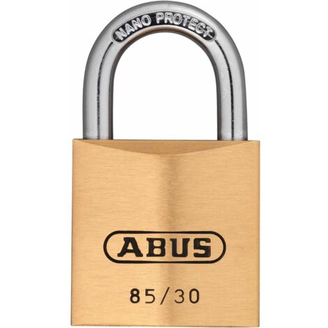 ABUS 2444 Zylindervorhangschloss 85/30 gl Schlosskörperbreite 30 mm Messing glei