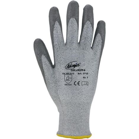 ASATEX 3715/8 Schnittschutzhandschuhe Ninja Gr.8 grau PE (HPPE) / PA / Glasfa