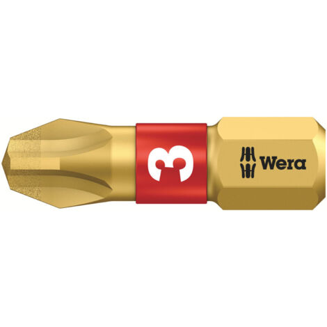 WERA 5056404001 Bit 851/1 BDC 1/4 Zoll PH 3 Länge 25 mm BiTorsion, diamatbeschic