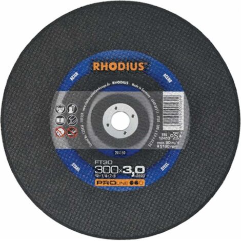 Trennscheibe FT30 D300x3mm gerade Stahl Bohrung 20 mm