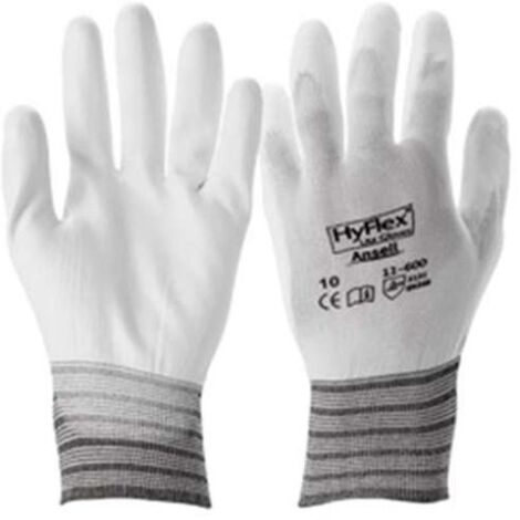Ansell 11-600 Gr.9 Handschuh Hyflex, grau/weiß (1/2)