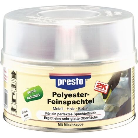 2K-Feinspachtel weiß,Härter rot 500g Dose